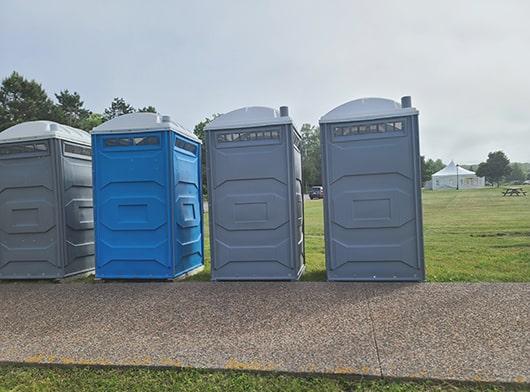 delivery and setup fees might apply depending on the location and rental duration of the event restrooms